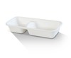 Sugarcane 2 Compartment Tray 400pc/ctn